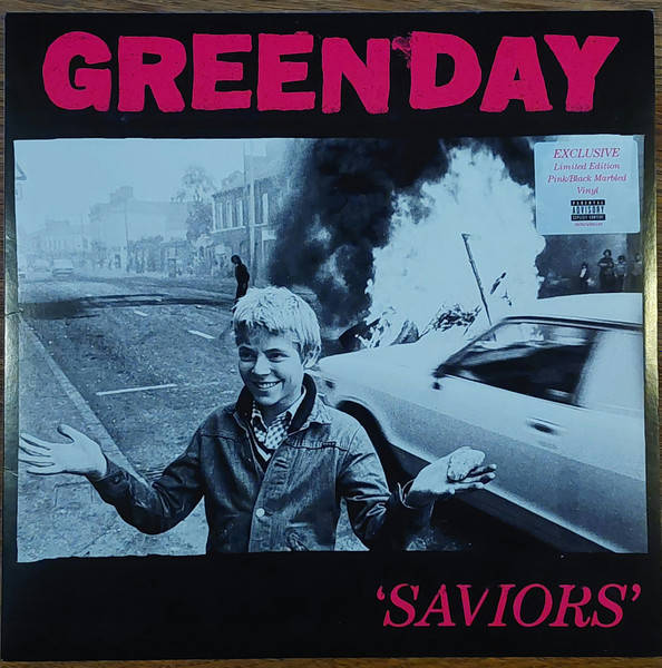 Green Day – Saviors (pink-black marbled)